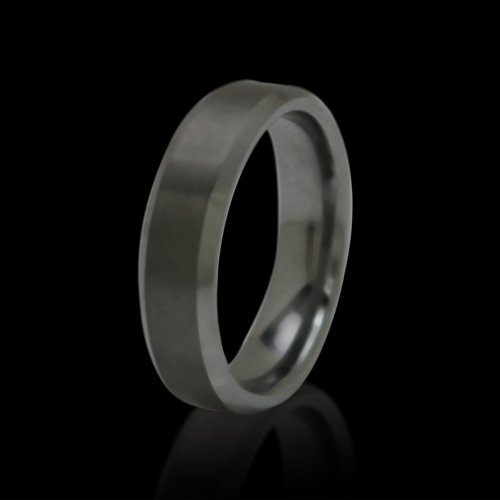 Tungsten Steel Men's Band Ring