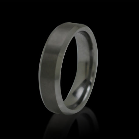 Tungsten Steel Men's Band Ring