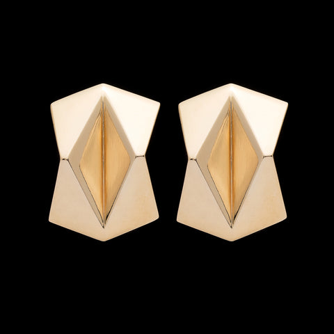 Geometric 14k Gold Earrings