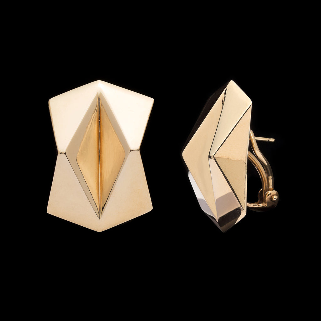 Geometric 14k Gold Earrings
