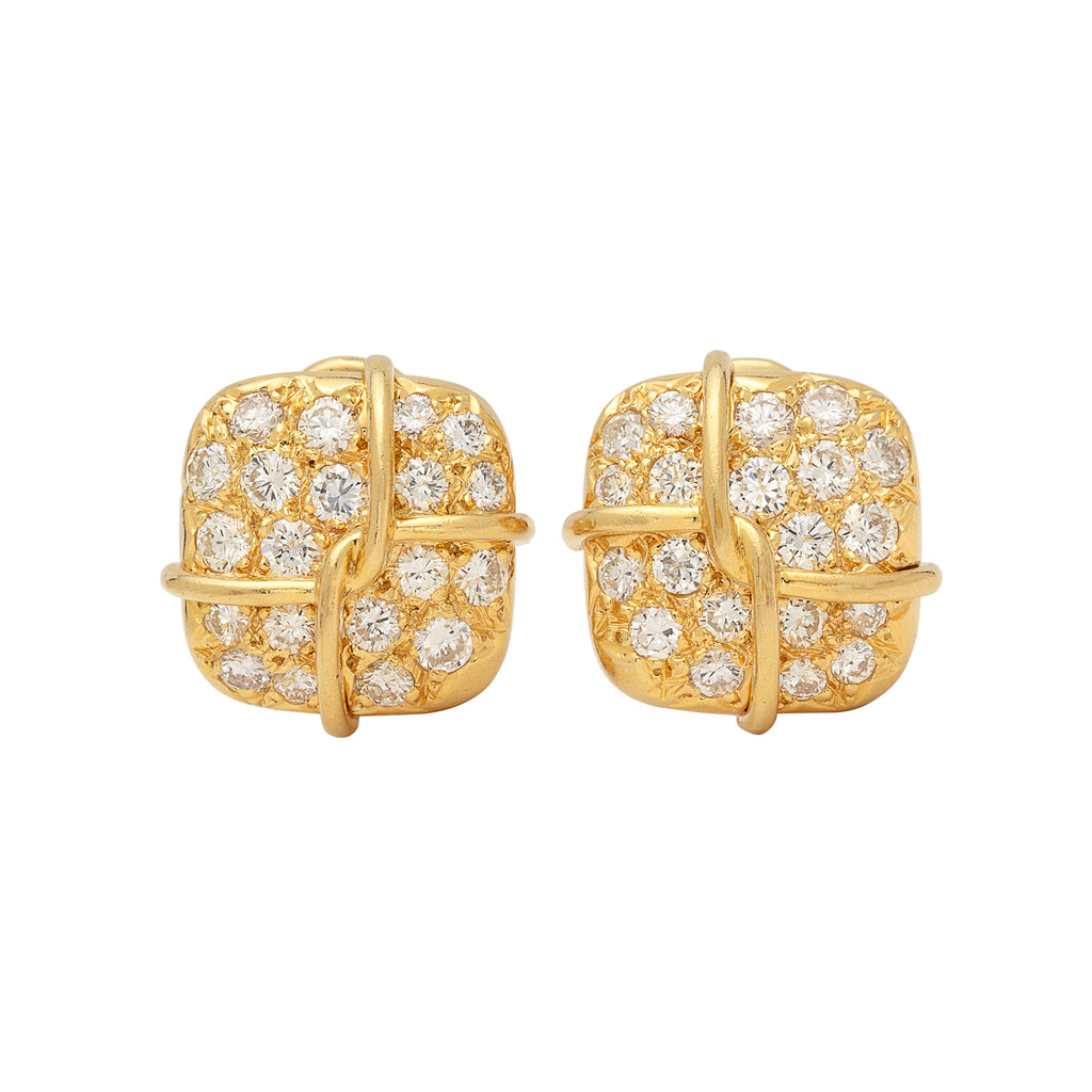 Jose Hess Diamond & 18k Gold Earrings