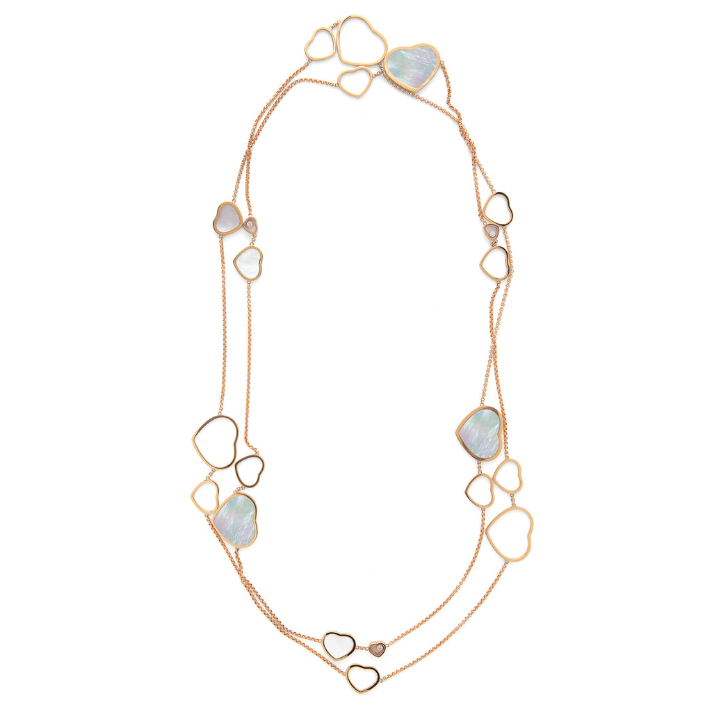 Chopard Happy Diamonds Mother-of-Pearl Heart Necklace