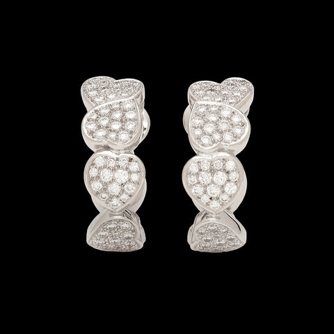 FRED Paris Diamond & 18k White Gold Earrings