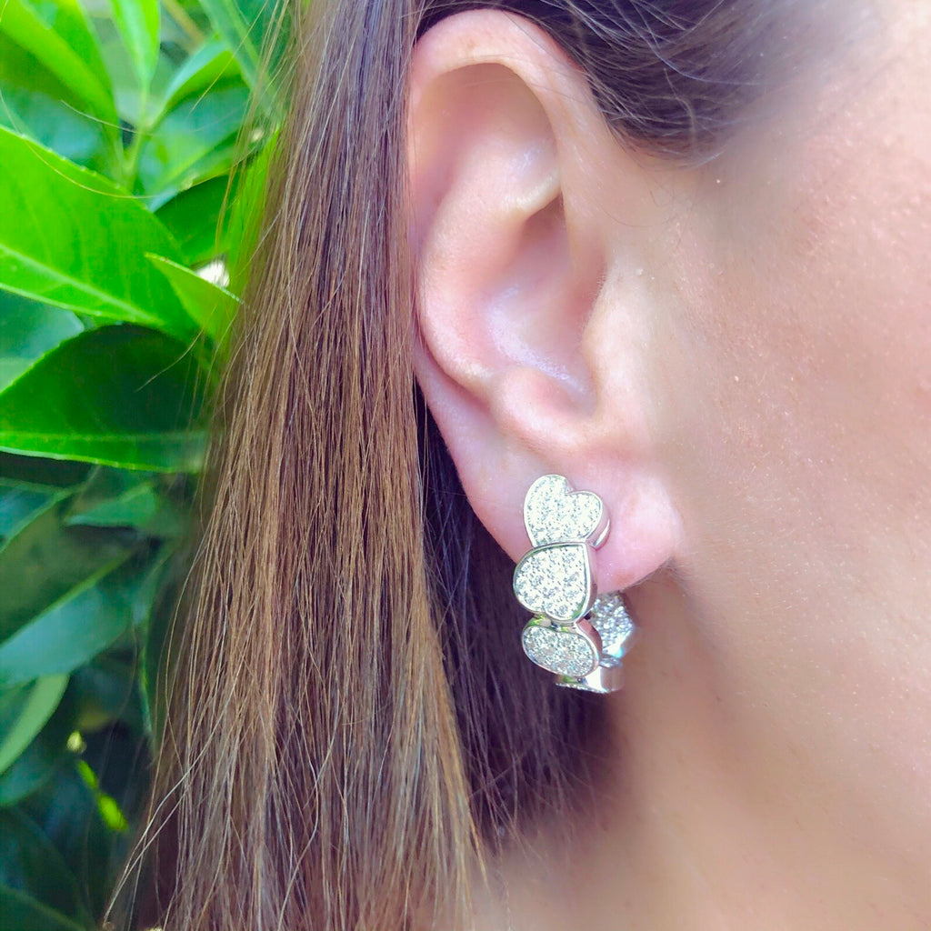 FRED Paris Diamond & 18k White Gold Earrings