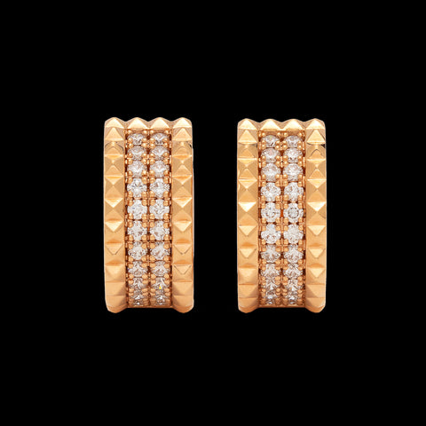 Roberto Coin Diamond & 18k Rose Gold Earrings
