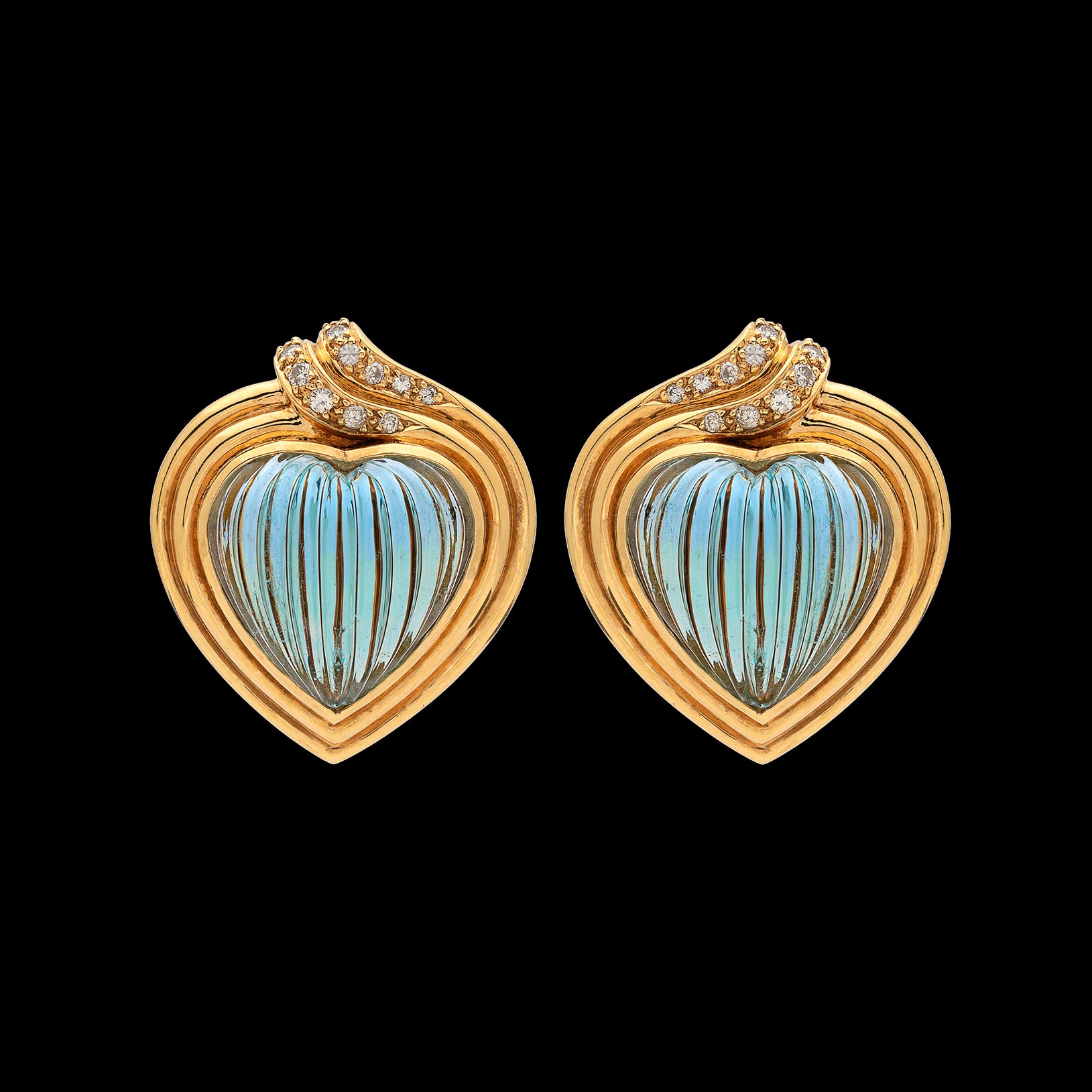 Carrera y Carrera Aquamarine Diamond Earrings
