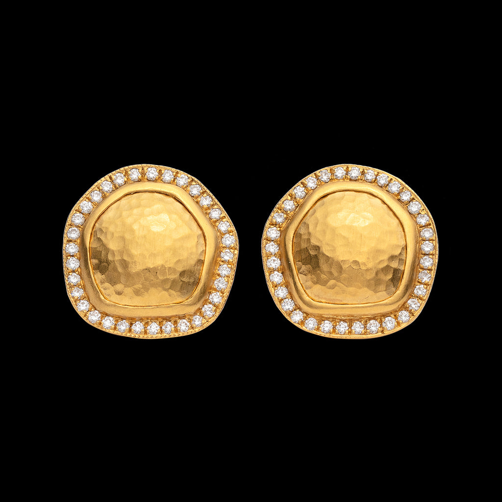 Lika Behar Diamond & 22k Gold Earrings