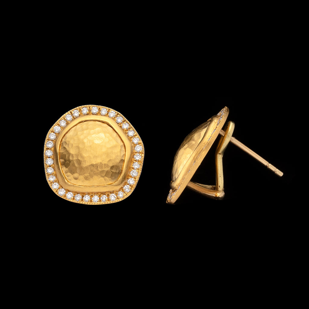 Lika Behar Diamond & 22k Gold Earrings