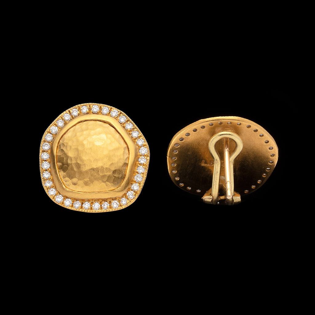 Lika Behar Diamond & 22k Gold Earrings