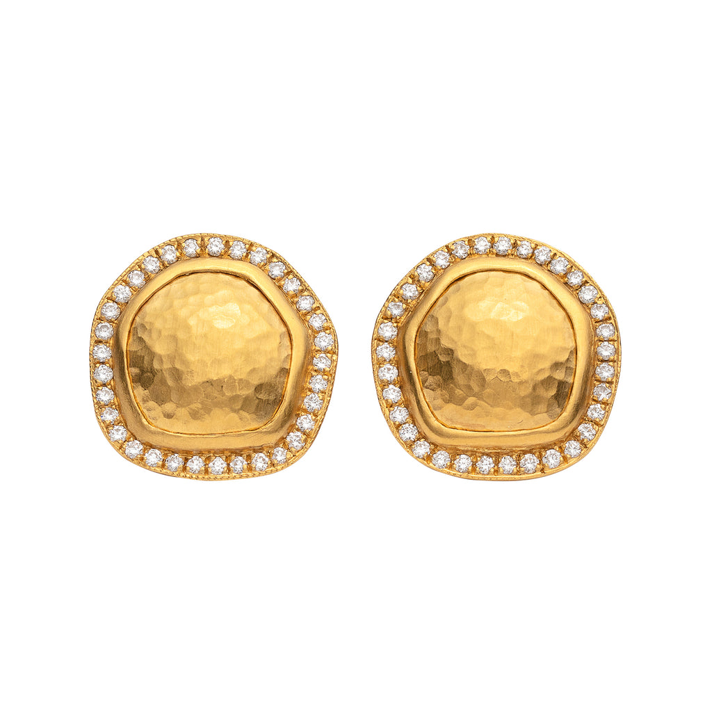 Lika Behar Diamond & 22k Gold Earrings
