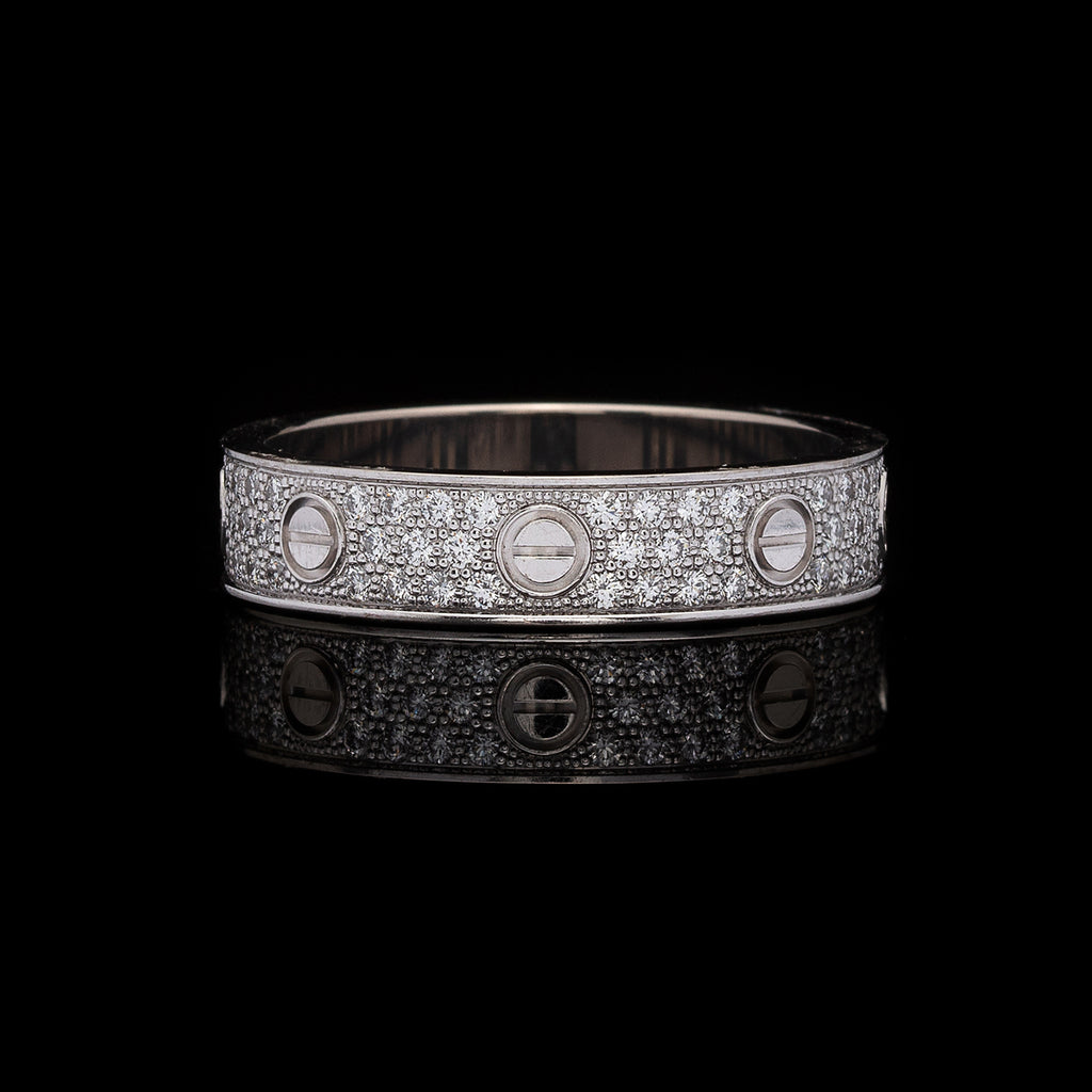Cartier Love Pavé Diamond Ring