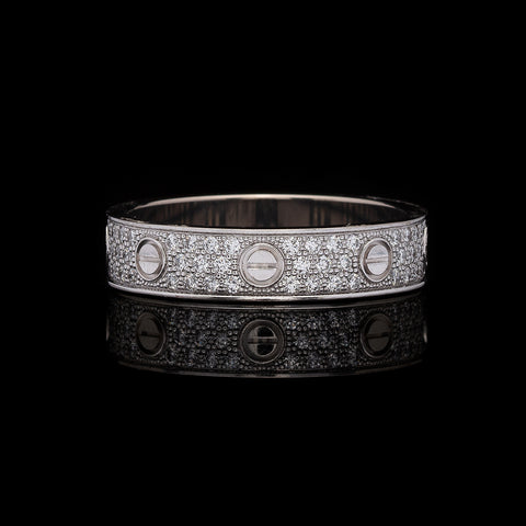 Cartier Love Pavé Diamond Ring