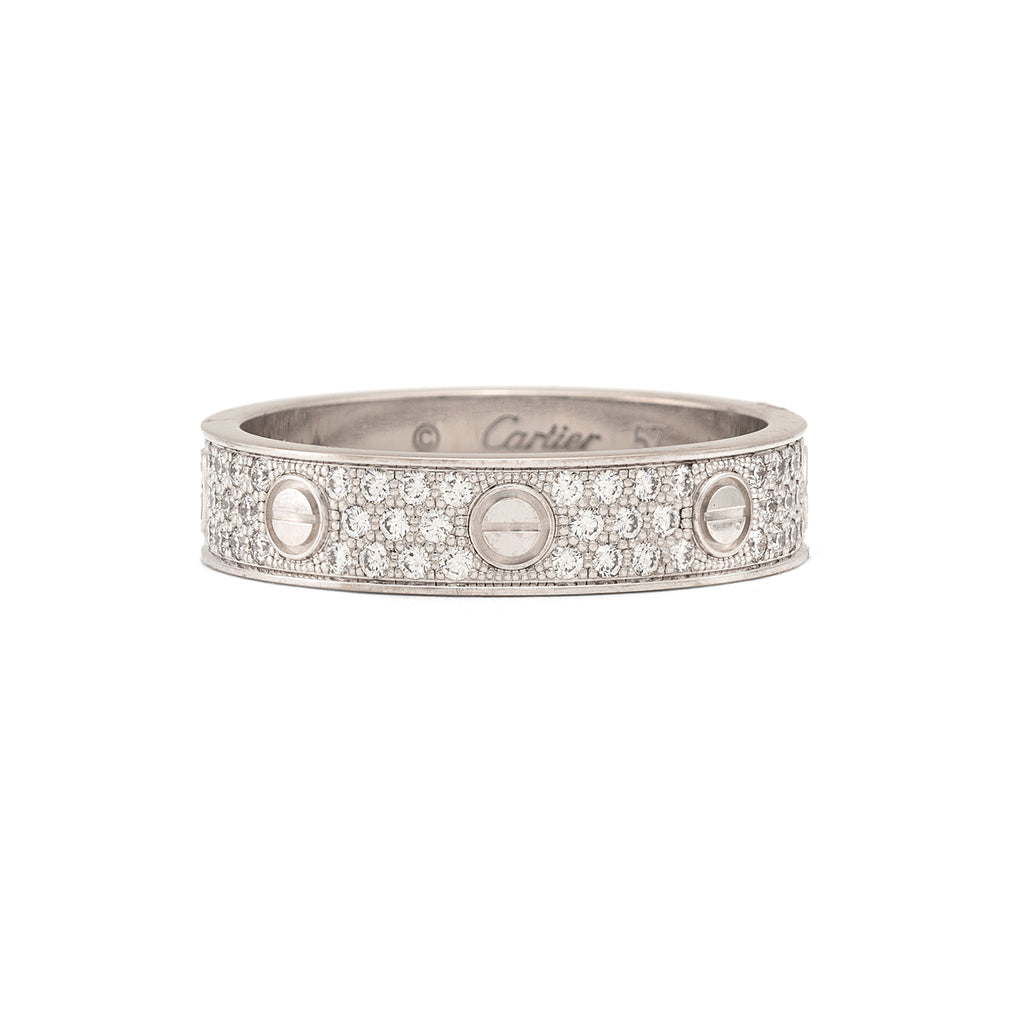 Cartier Love Pavé Diamond Ring