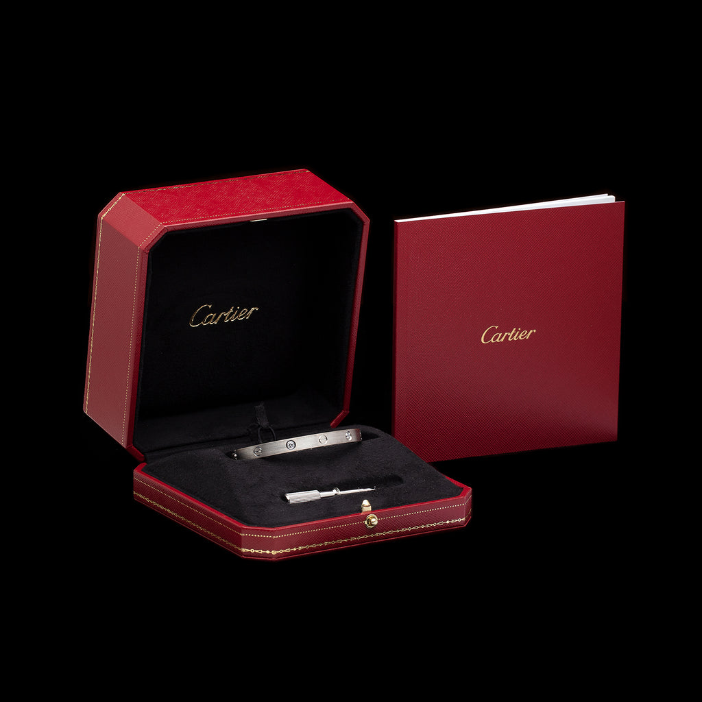 Cartier Love Diamond & White Gold Bracelet