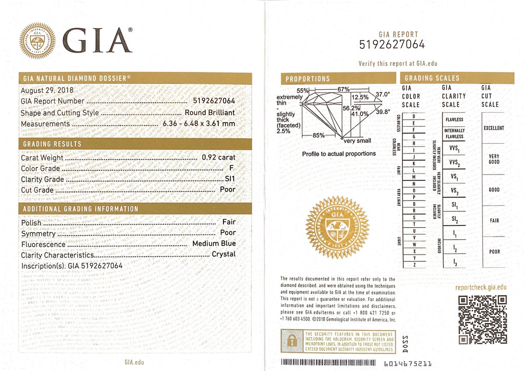 Art Deco Style GIA Bezel Set Diamond Ring