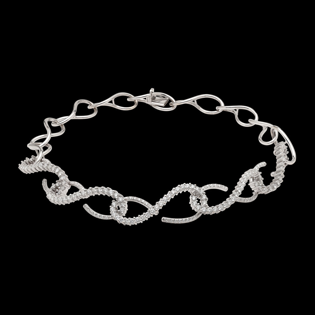 Diamond & 18k White Gold Necklace