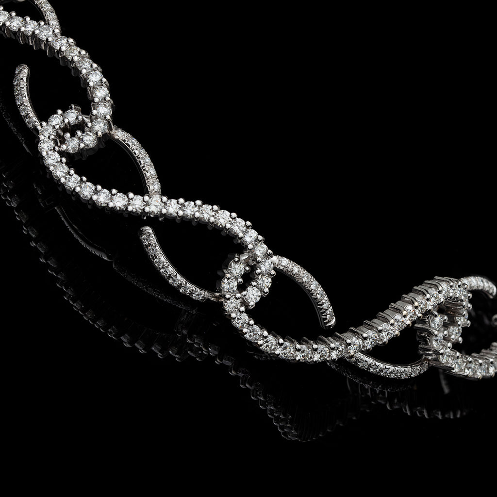 Diamond & 18k White Gold Necklace