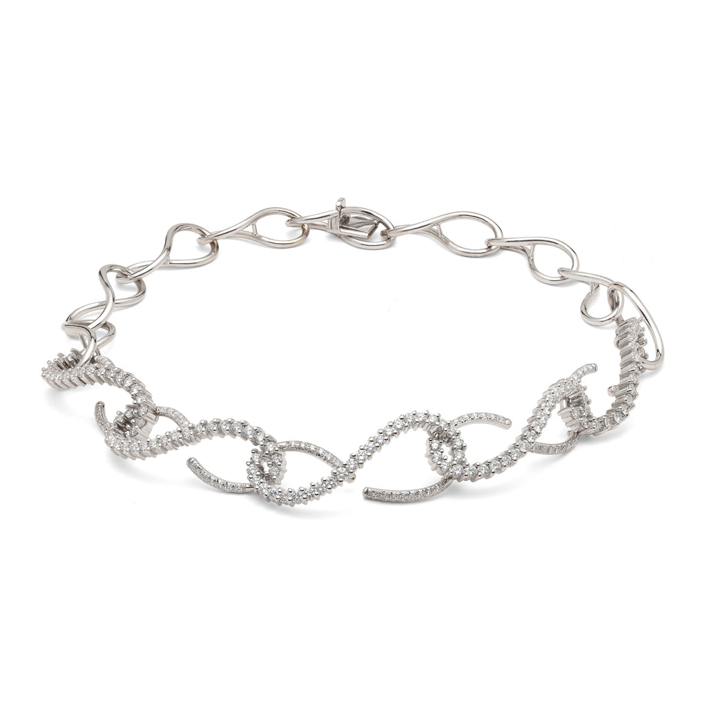 Diamond & 18k White Gold Necklace