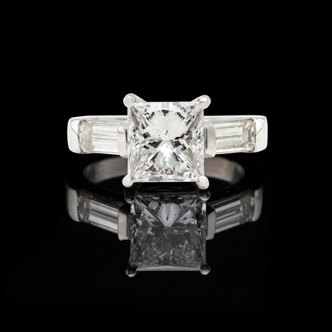 3.02-cts. Diamond & Platinum Engagement Ring