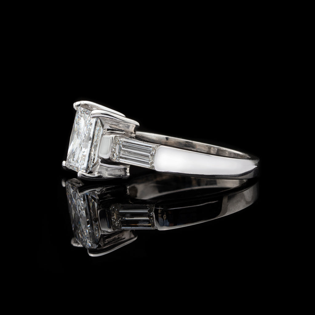 3.02-cts. Diamond & Platinum Engagement Ring
