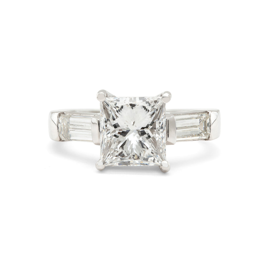 3.02-cts. Diamond & Platinum Engagement Ring