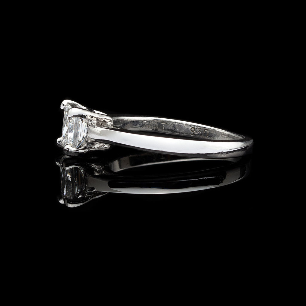 Princess-Cut Diamond Solitaire Ring