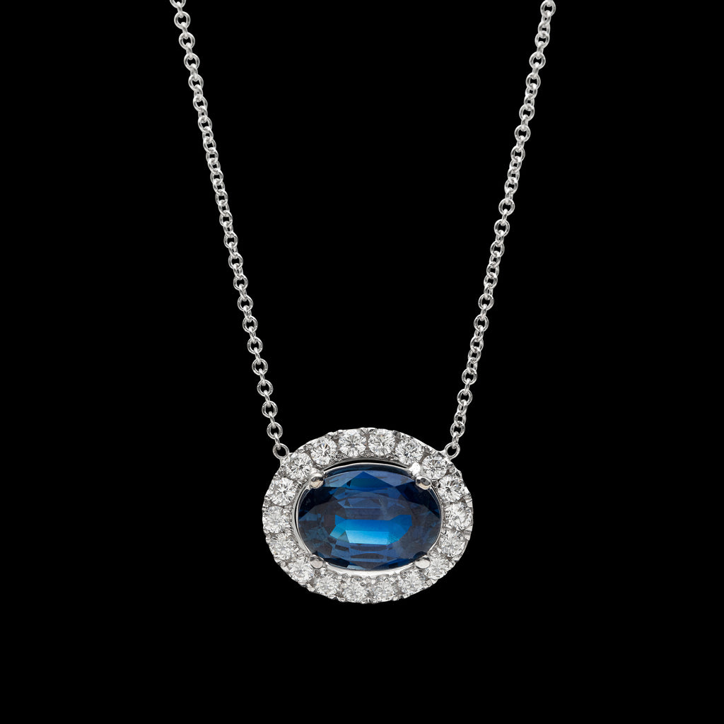 Sapphire & Diamond Necklace