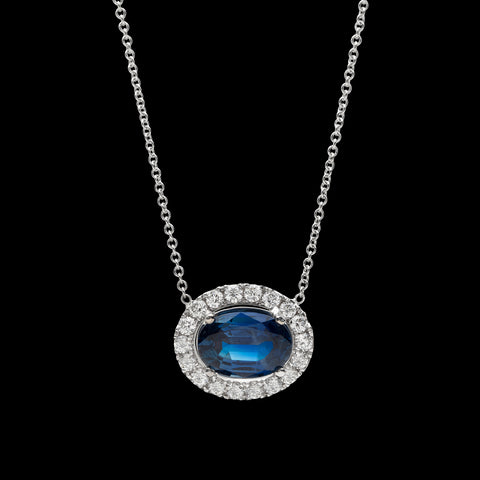 Sapphire & Diamond Necklace