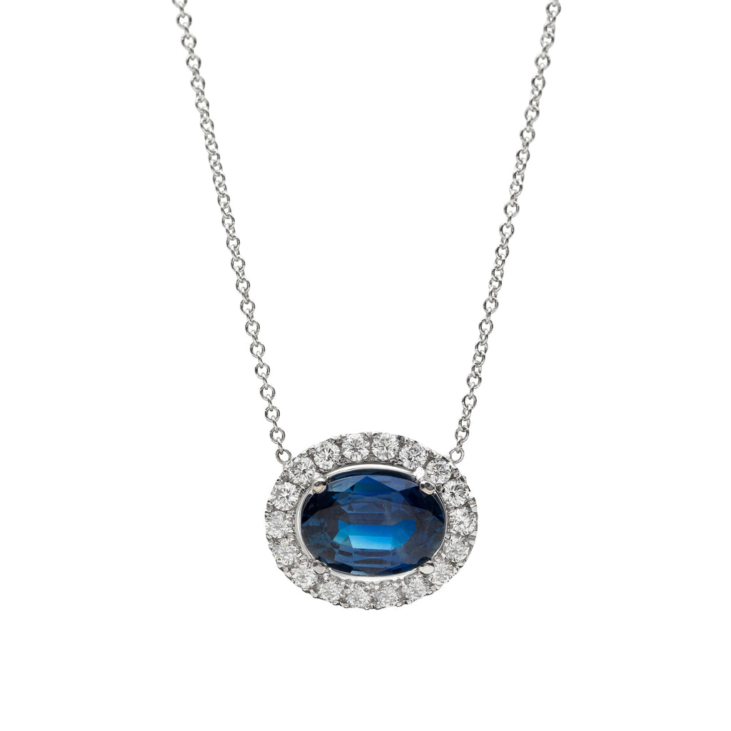 Sapphire & Diamond Necklace