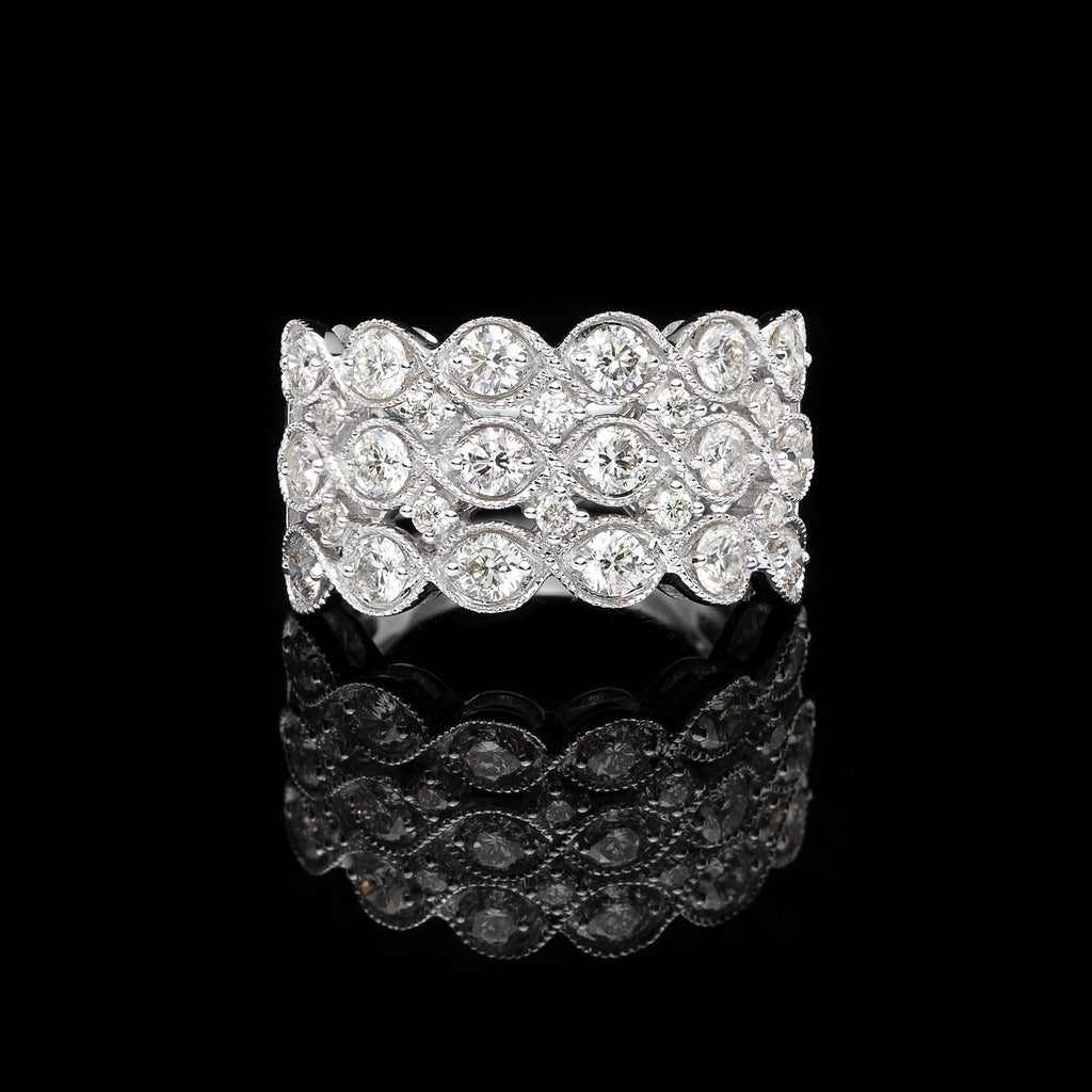 Diamond & 14k White Gold Ring