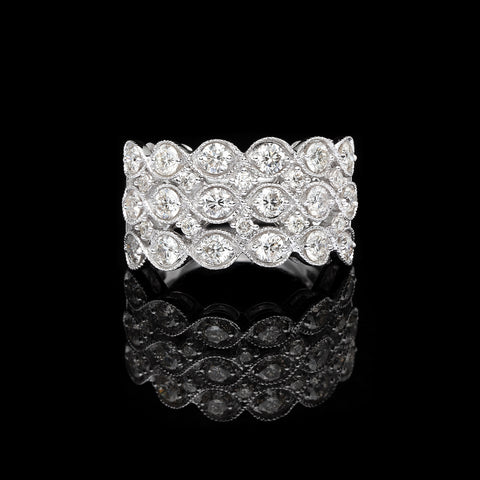 Diamond & 14k White Gold Ring