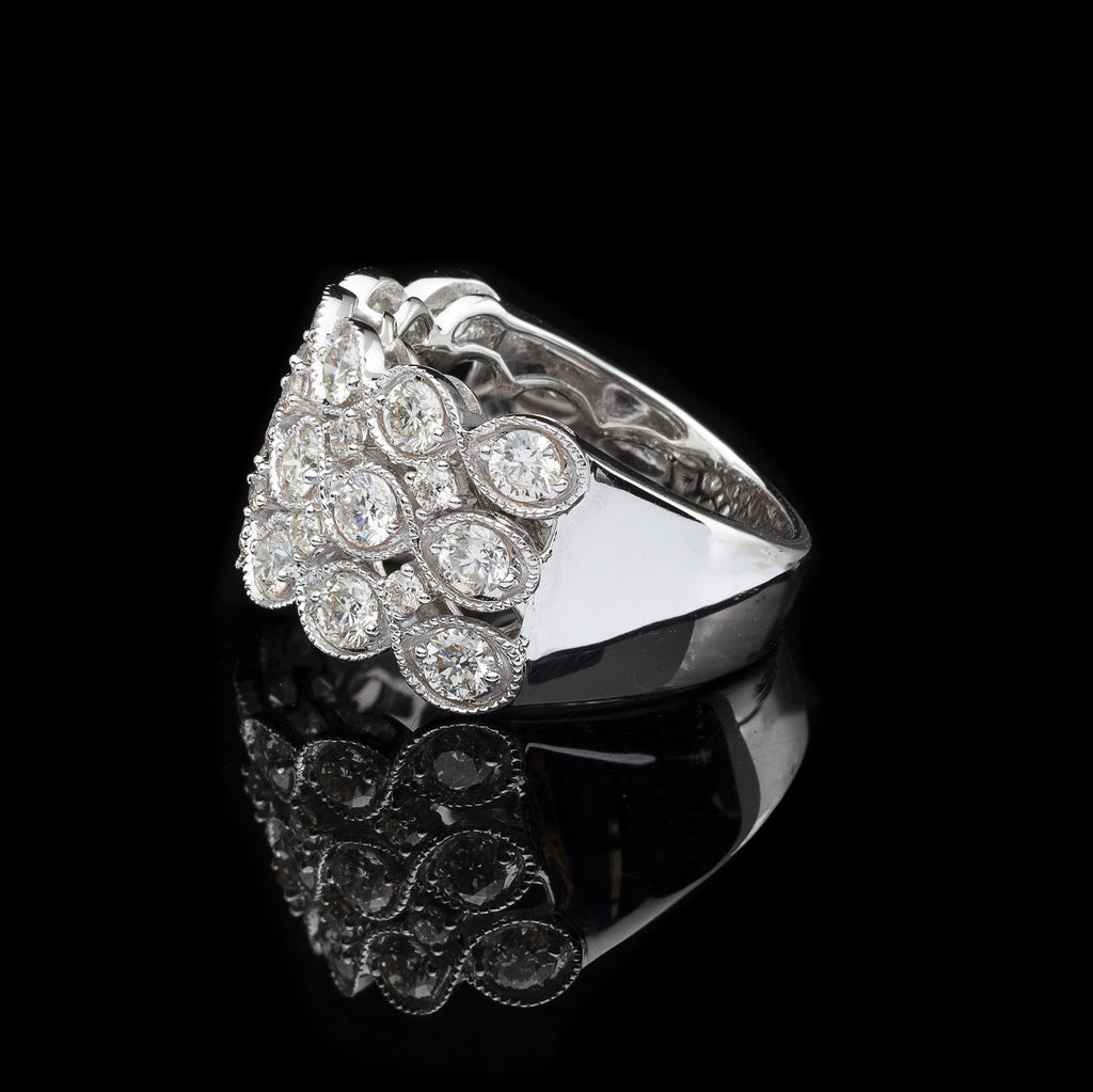 Diamond & 14k White Gold Ring