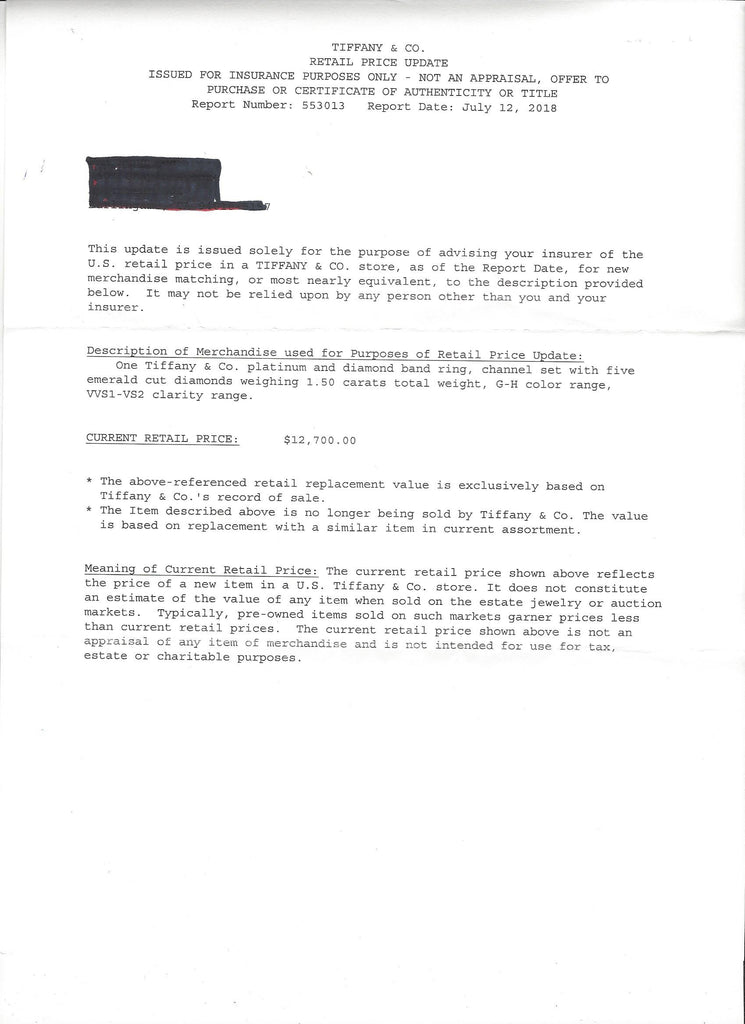 Tiffany & Co. 5-Stone Diamond Ring