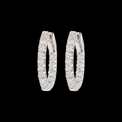 Inside/Out 2-carat Hoop Earrings