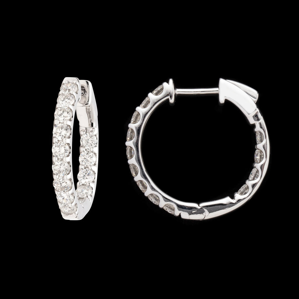 Inside/Out 2-carat Hoop Earrings