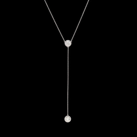 Diamond White Gold Drop Necklace