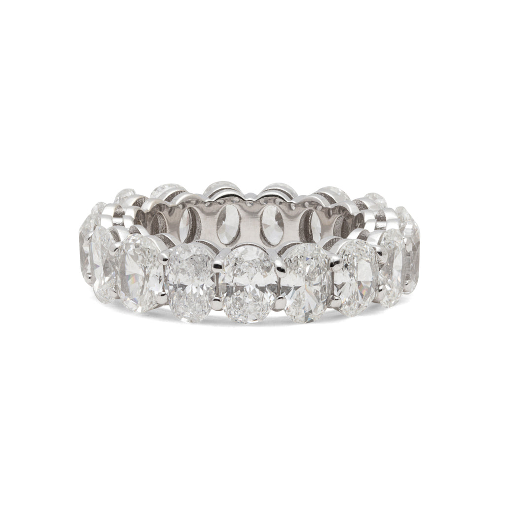 Impressive 16 Carat Oval Diamond Eternity Band