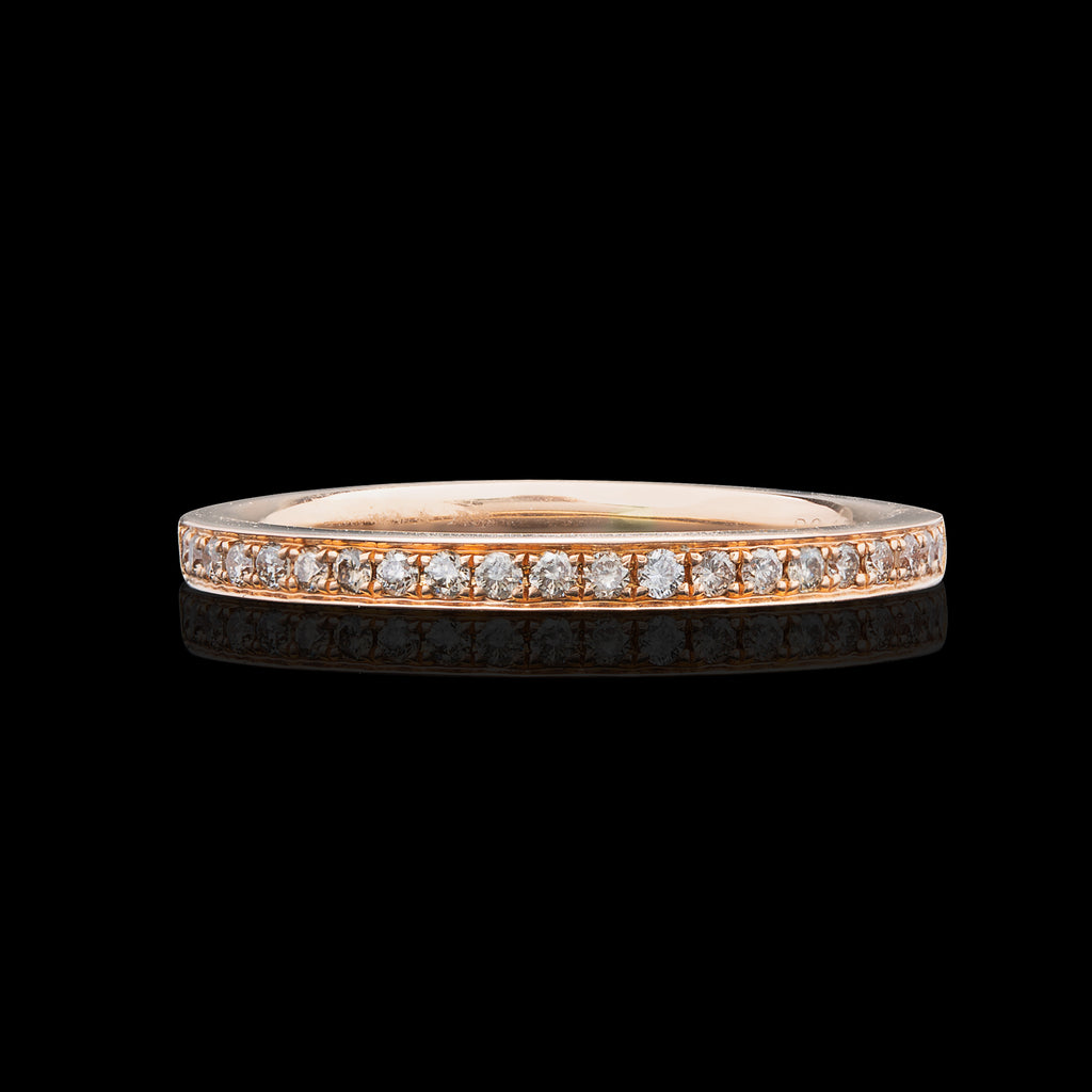 Diamond & Rose Gold Wedding Band