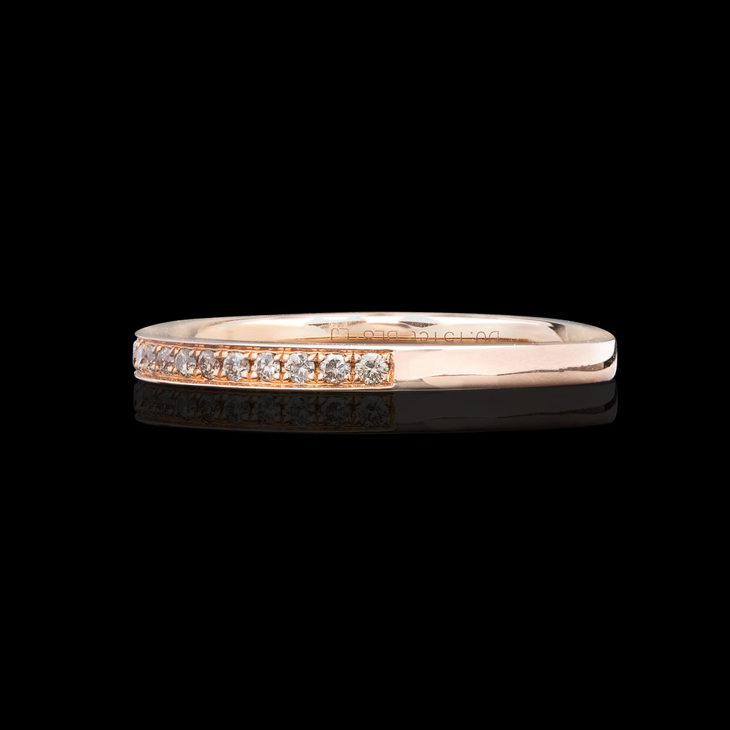 Diamond & Rose Gold Wedding Band