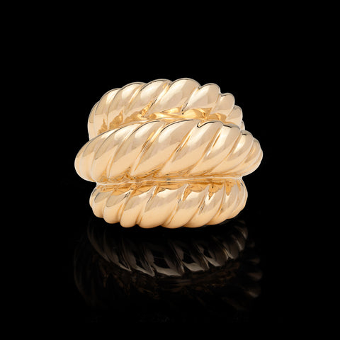 Bold 14k Gold Domed Ring