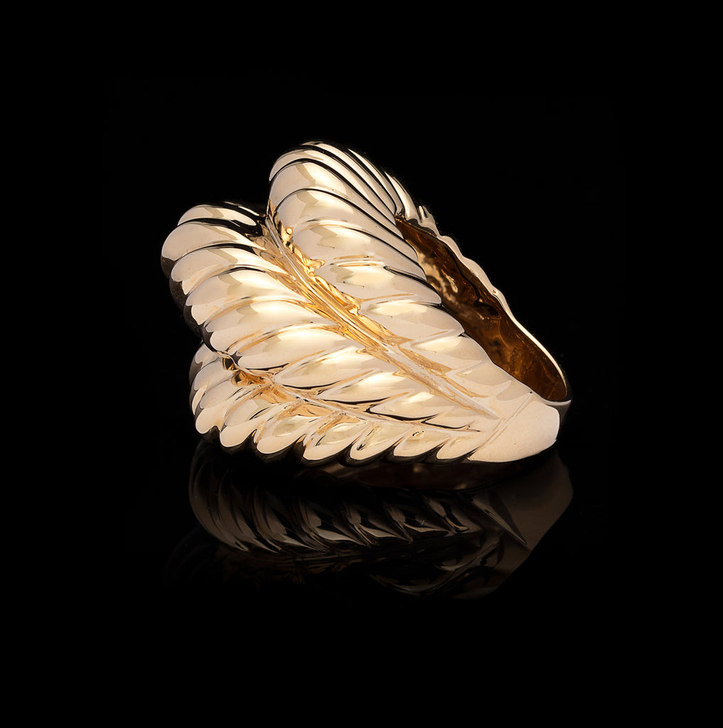 Bold 14k Gold Domed Ring