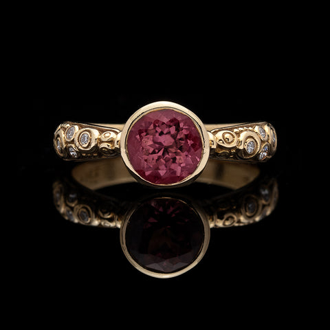 Alex Sepkus Pink Tourmaline & Diamond Ring