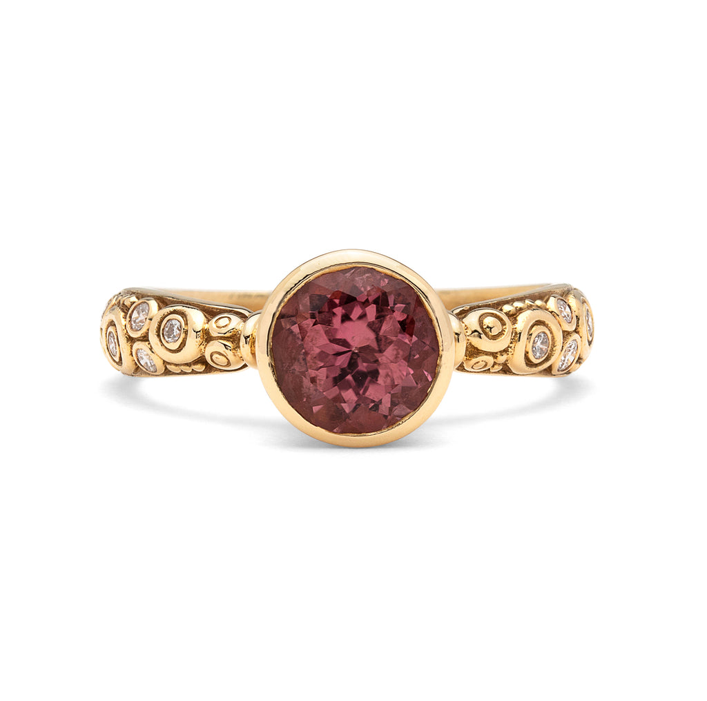 Alex Sepkus Pink Tourmaline & Diamond Ring