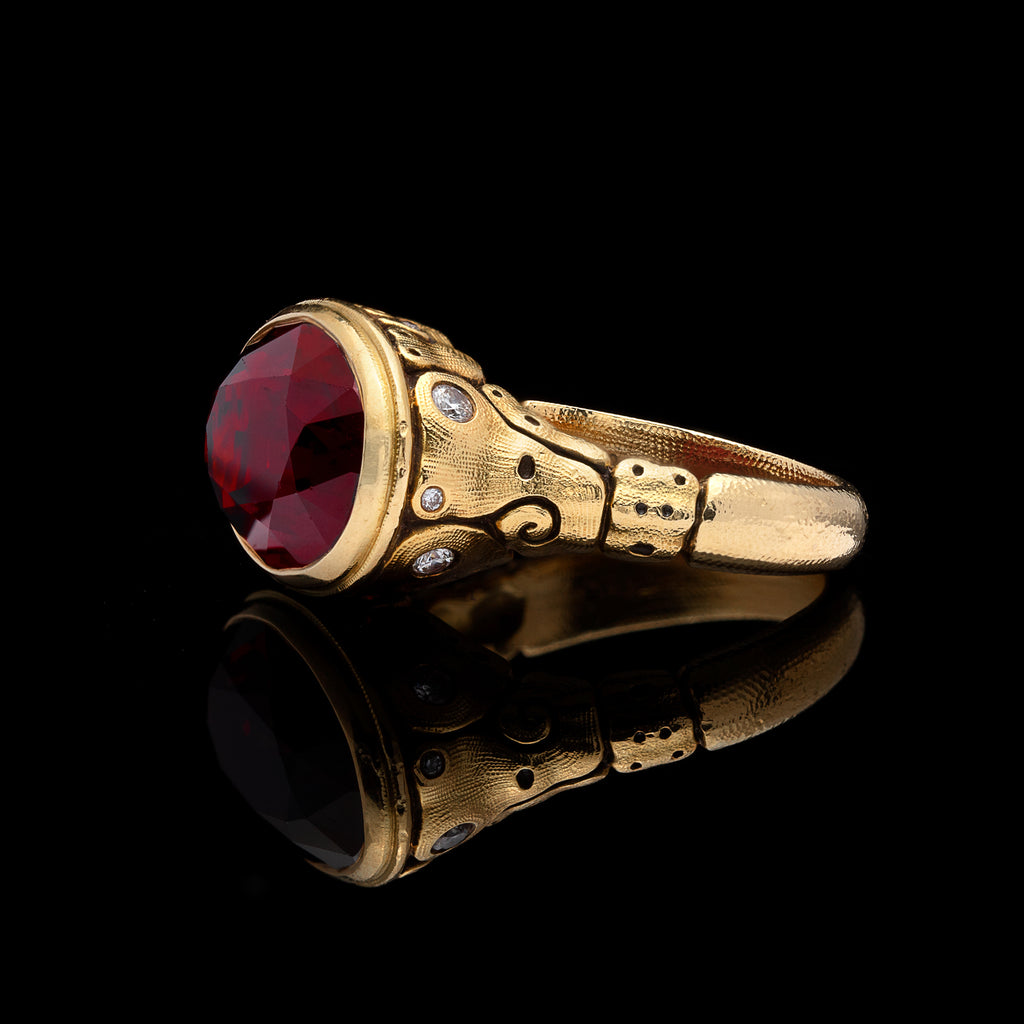Alex Sepkus "Flora" Garnet & Diamond Ring