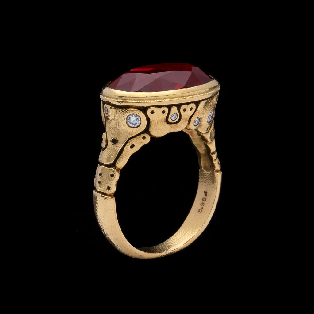 Alex Sepkus "Flora" Garnet & Diamond Ring