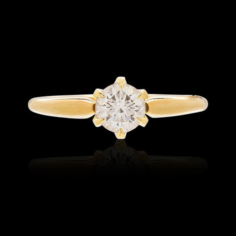 GIA H/SI2 Diamond Engagement Ring