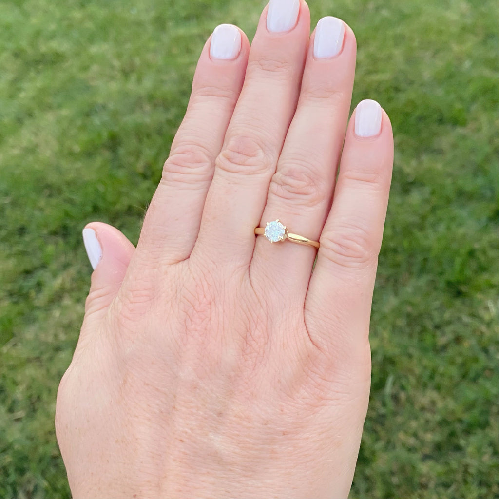 GIA H/SI2 Diamond Engagement Ring