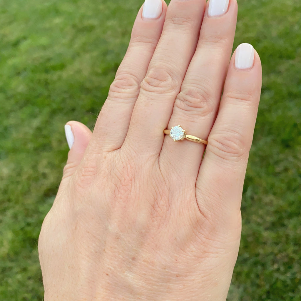 GIA H/SI2 Diamond Engagement Ring