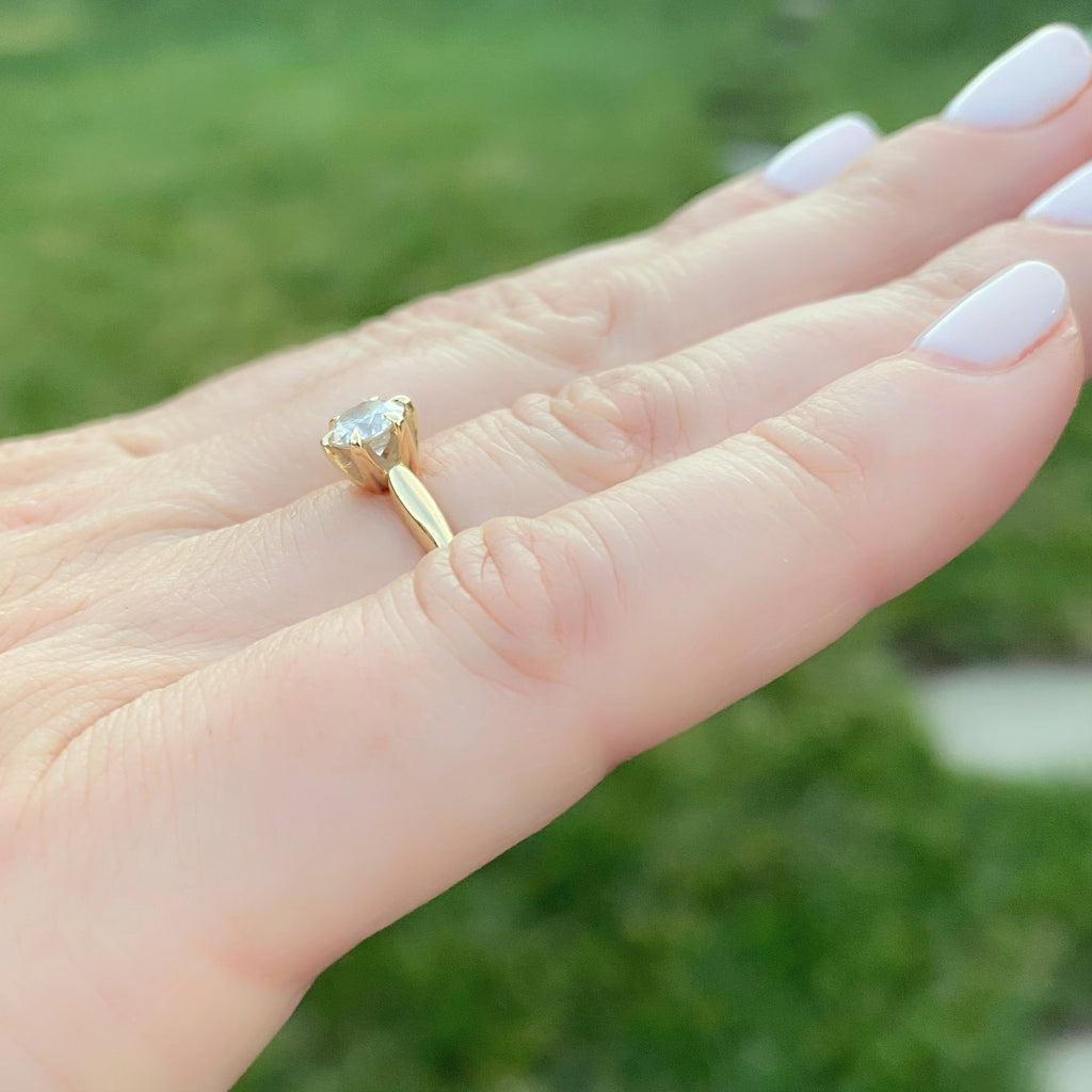 GIA H/SI2 Diamond Engagement Ring