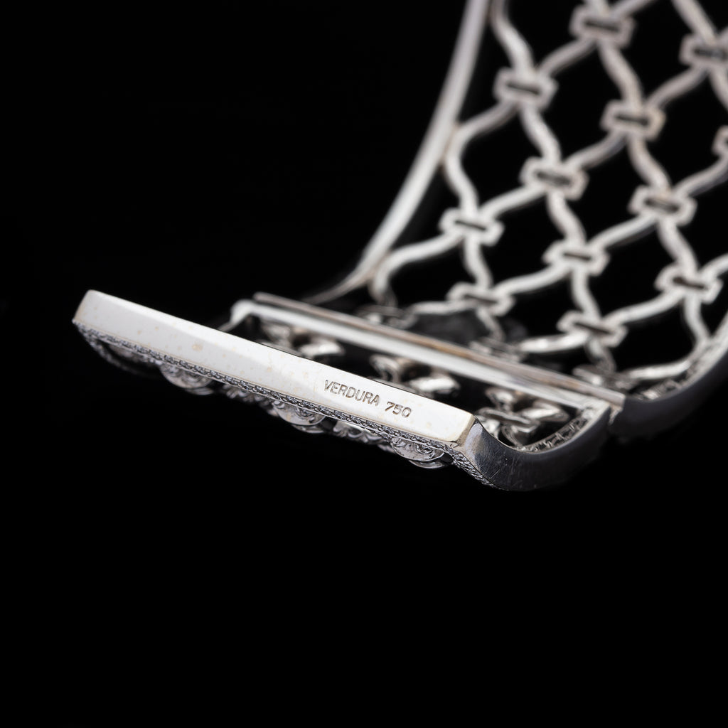 Verdura Diamond 'Kensington' Cuff Bracelet